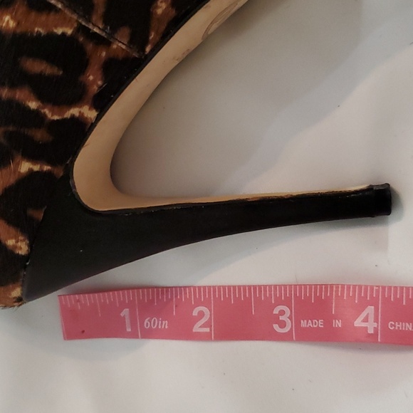 MICHAEL KORS haircalf leopard print platform heels 5.5 - Picture 12 of 13